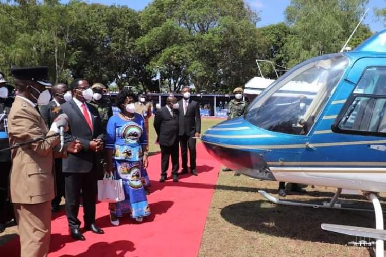 President Chakwera appreciates the defunct police chopper